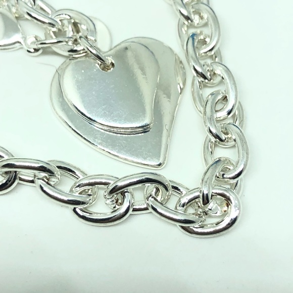 925/14k White Gold Tiffany Style Bracelet - Picture 2 of 7